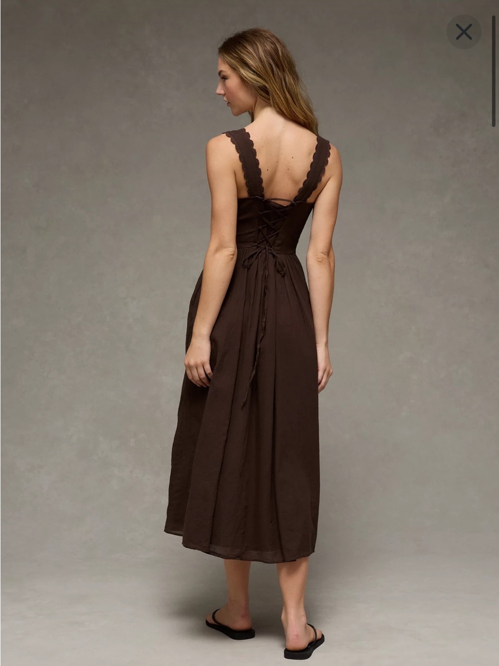 AE Sweetheart Corset Midi Dress NWT - Picture 3 of 12
